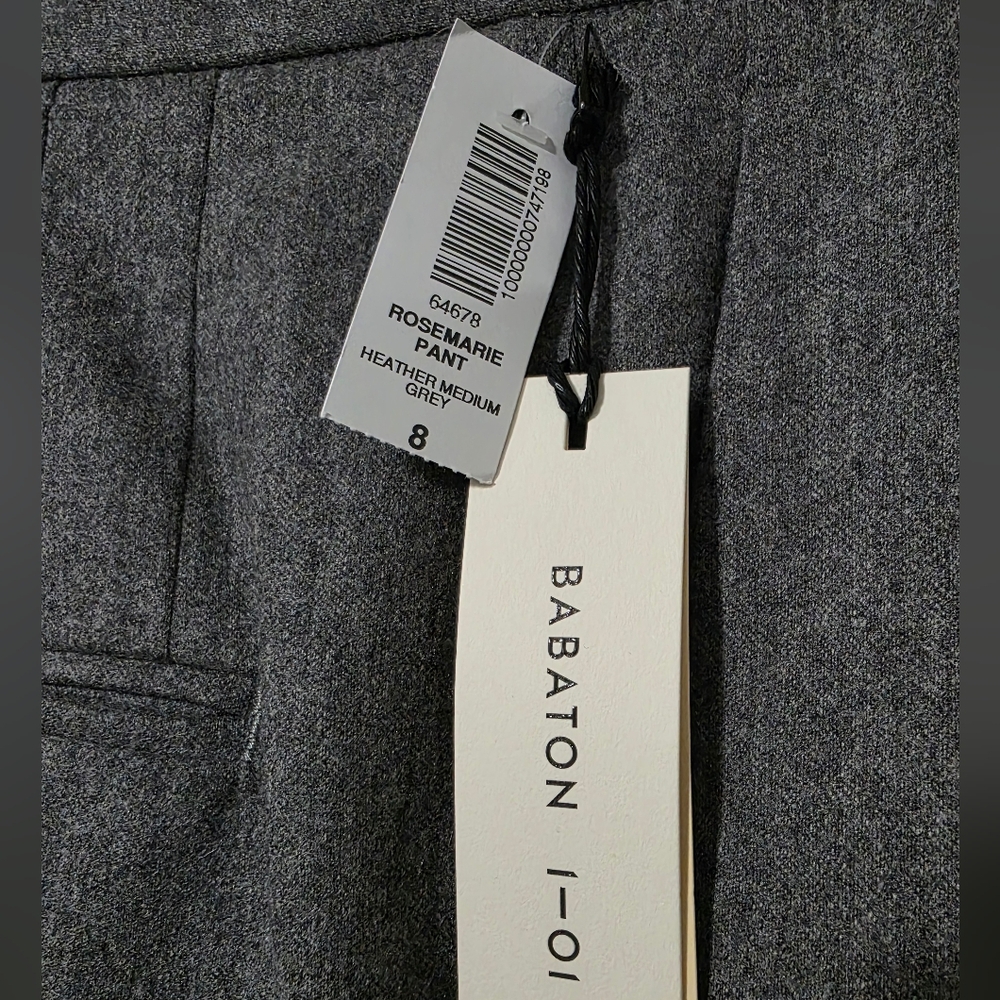 Aritzia Babaton I-01 Wool Cahmere Blend Trouser Pant. Size 8 . New With Tags